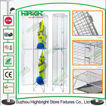 Baustelle 3 Stufen Wire Mesh Schließfächer für Arbeitnehmer